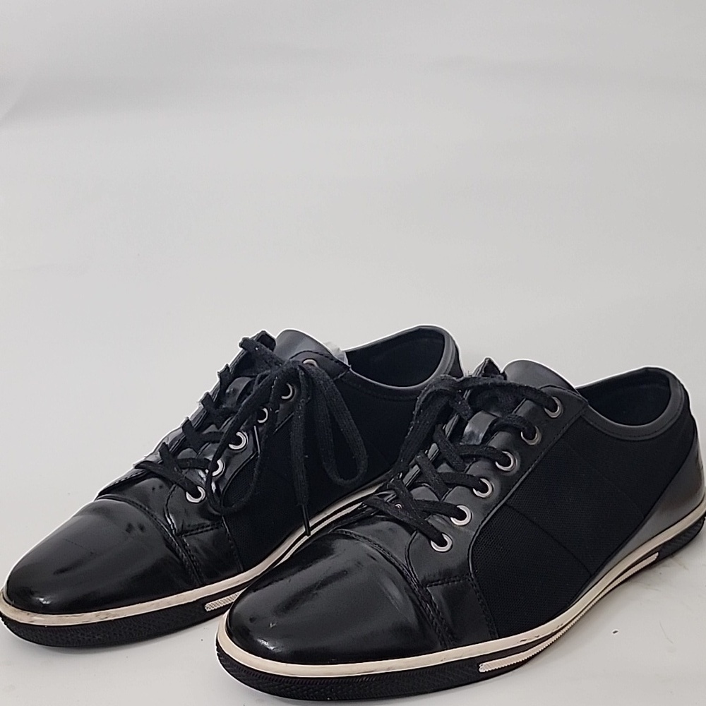 Zanzara Rory Black Leather Sneakers Size 12